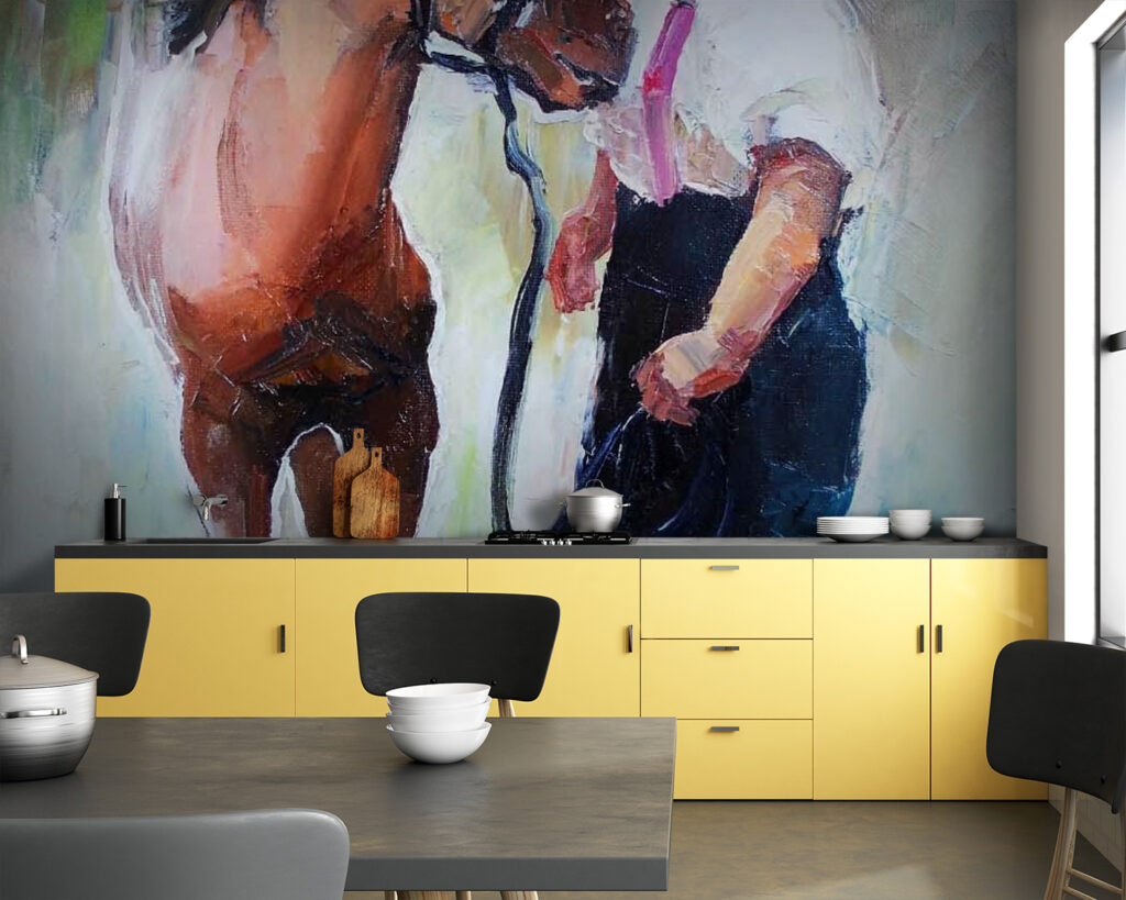 u55964pik83 1024x819 - Картина із зображенням дівчини, що цілує коня - tegory