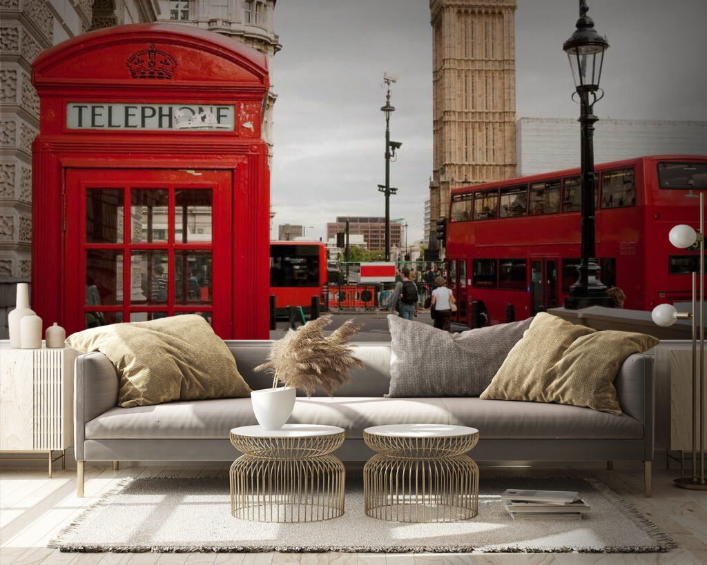 Червона телефонна будка в місті u55730pig9 1024x819 - Червона телефонна будка в місті - tegory