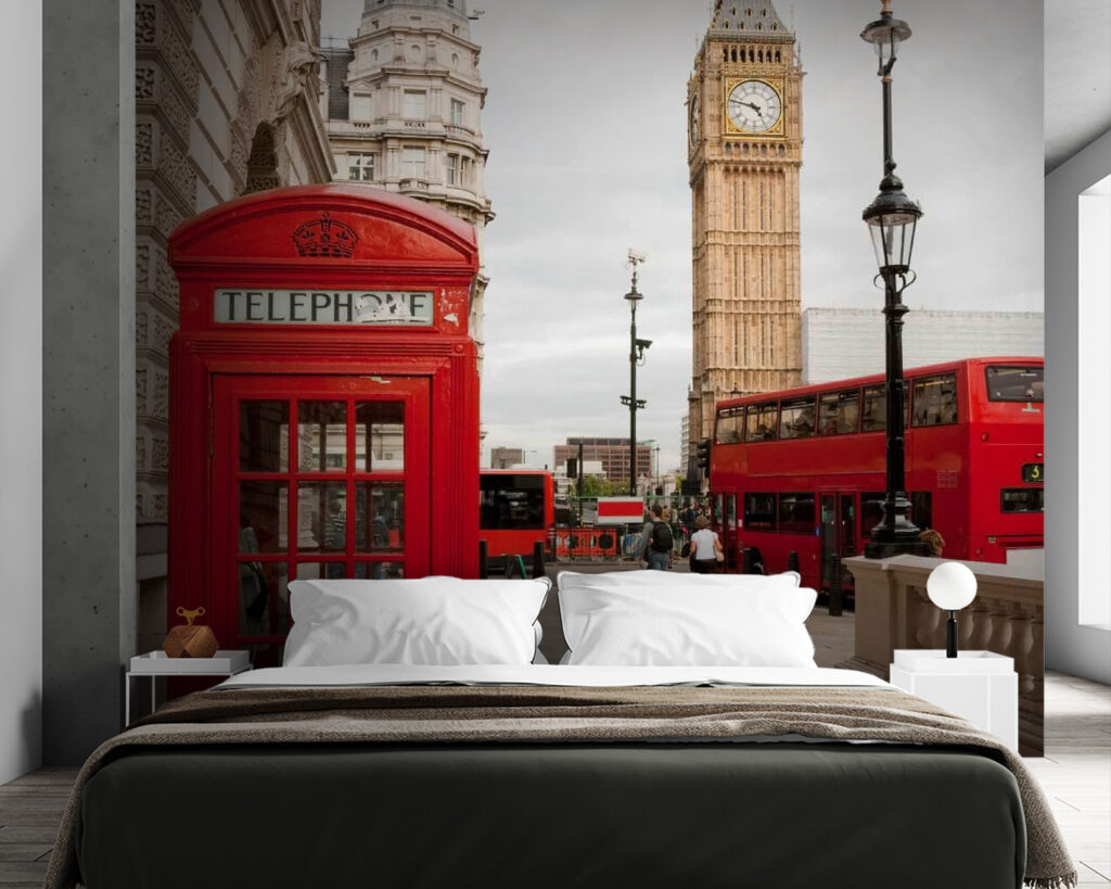 Червона телефонна будка в місті u55730pib84 1024x819 - Червона телефонна будка в місті - tegory