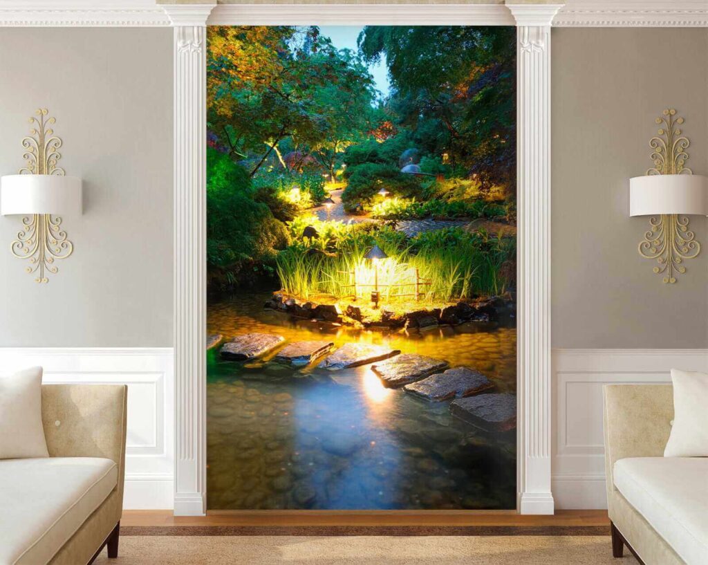 u55184pig1 1024x817 - Кам'яна доріжка у ставку з підсвічуванням - tegory