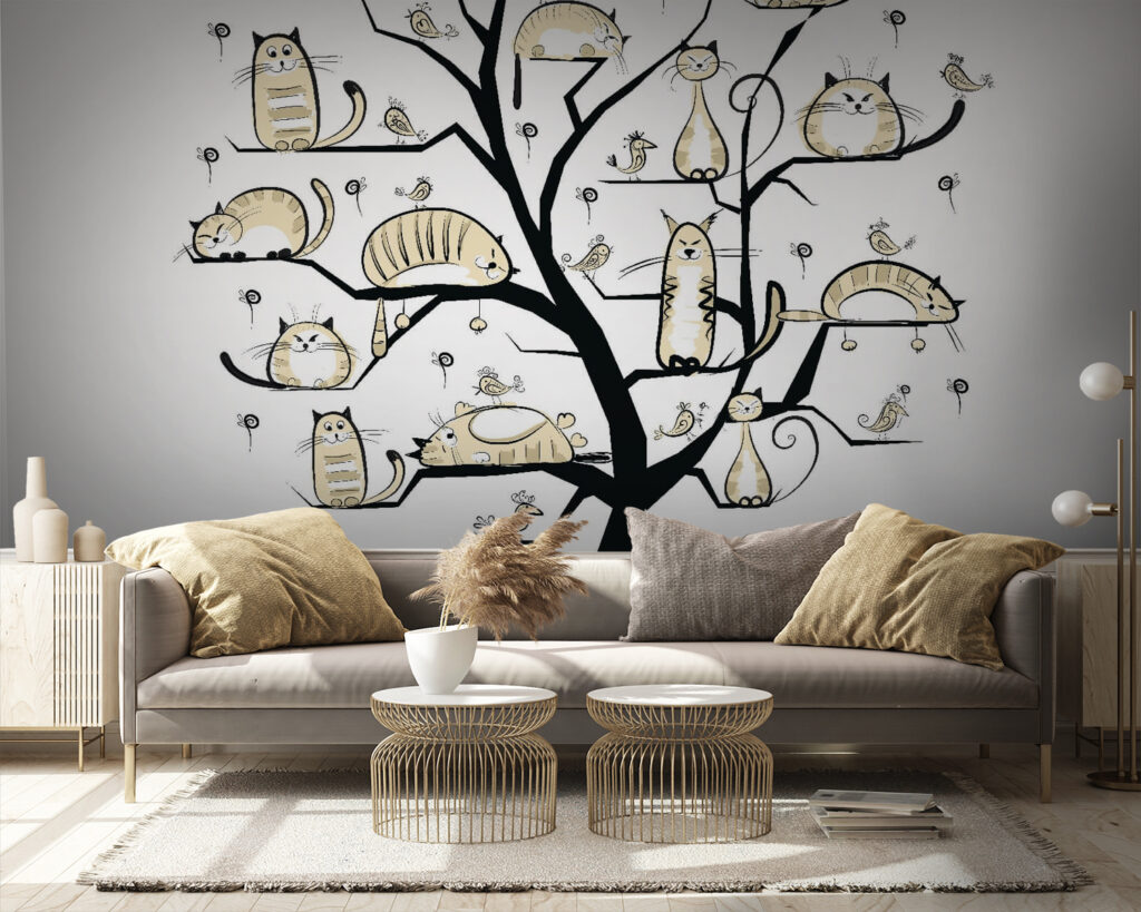 Wall murals Tree with cats on it u54856pig9 1024x819 - Wall murals Tree with cats on it - tegory