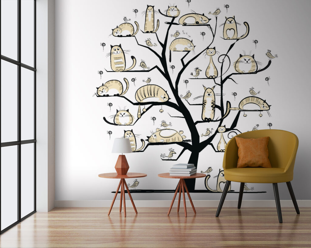 Wall murals Tree with cats on it u54856pig3m 1024x819 - Wall murals Tree with cats on it - tegory