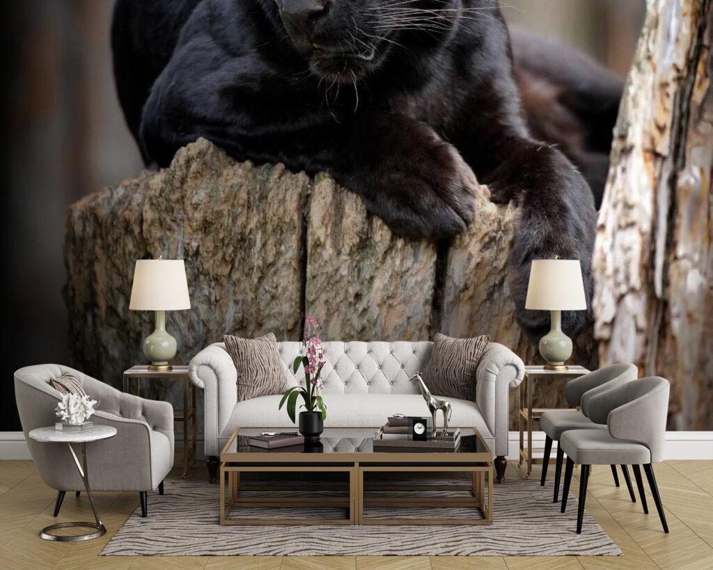 u54741pig43m 1024x819 - Чорна пантера лежить на пні - tegory