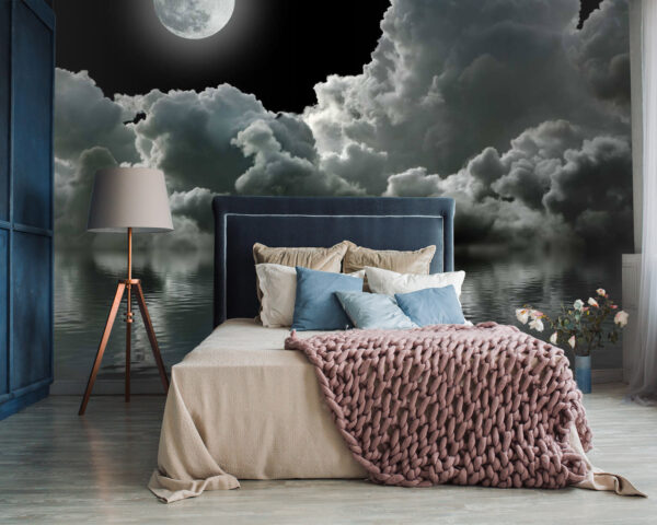 u54519pib87 600x480 - Місяць над водою з хмарами та хмарами - tegory