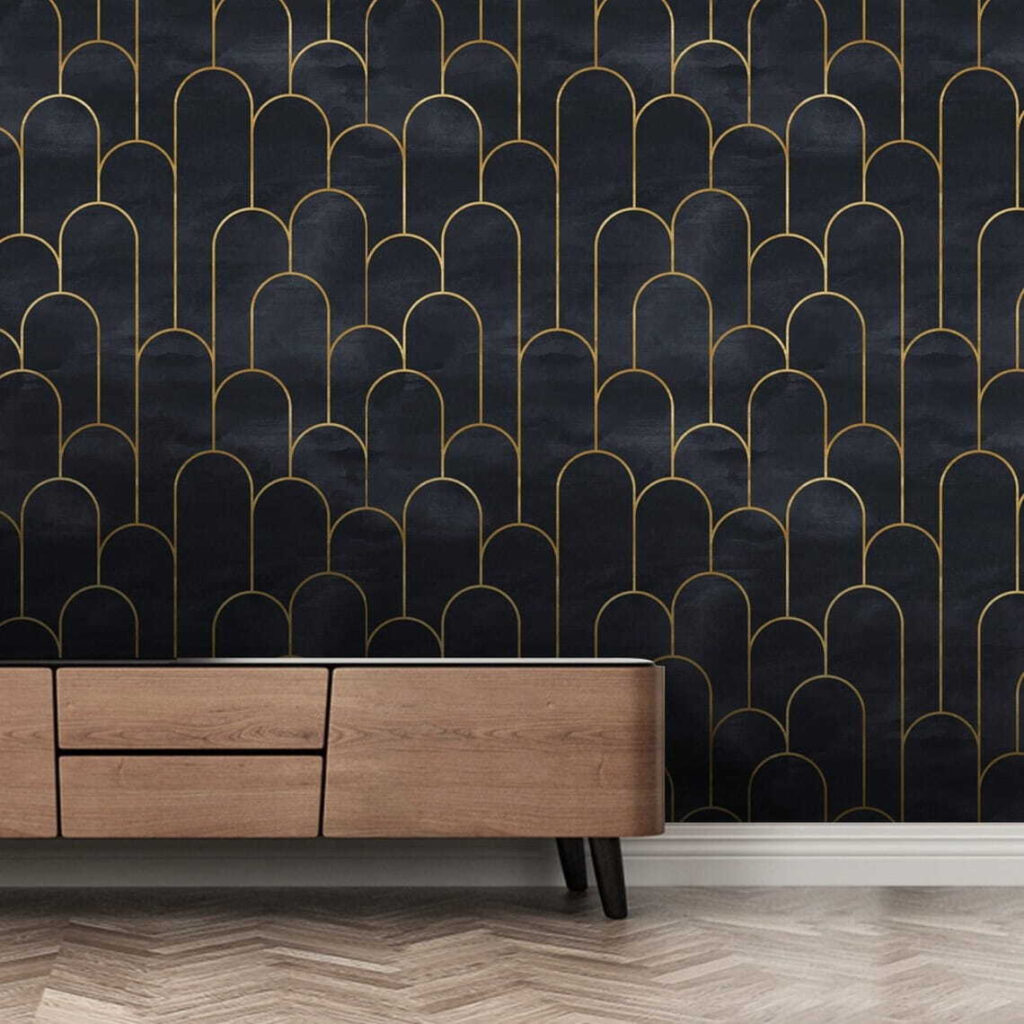 Elegant Arches in Midnight Hue Elegant Arches in Midnight Hue