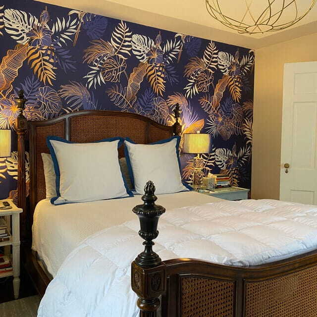 u53271pib2 - Візерунок листя на синьому тлі - tegory