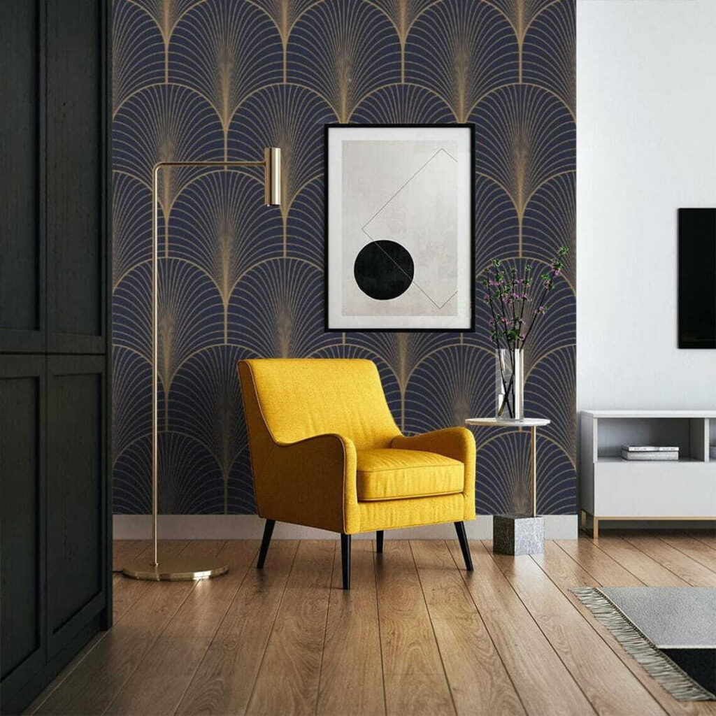 Elegant seamless midnight scallop pattern Elegant seamless midnight scallop pattern