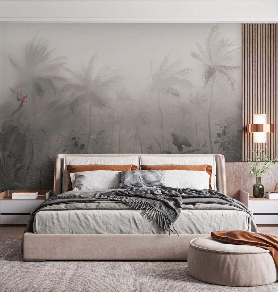 Туманний ліс з пальмами та метеликами u53065pib1m 973x1024 - Туманний ліс з пальмами та метеликами - tegory