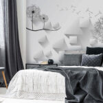 Фотошпалери Wall murals Dandelion flowers and a white background
