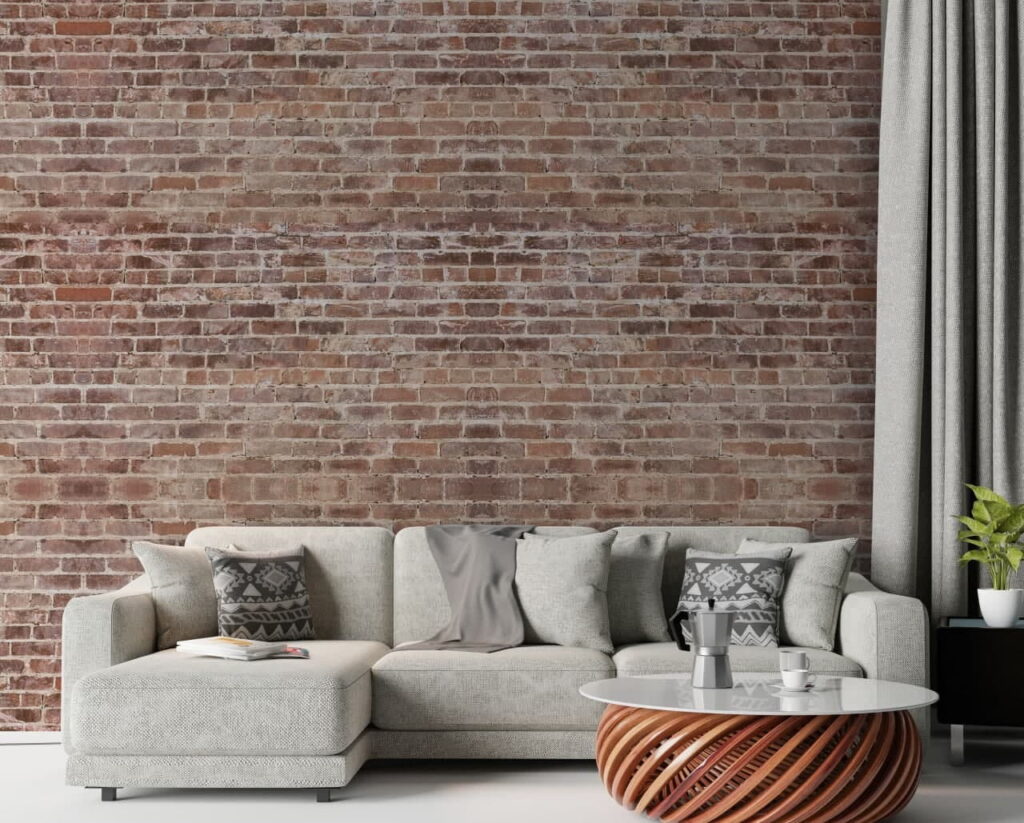 Brick wall with many bricks Brick wall with many bricks