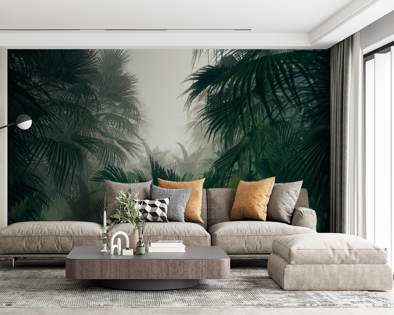 Група пальм у туманному лісі u51866pig63m - Група пальм у туманному лісі - tegory