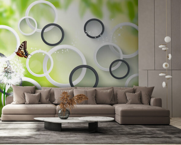 Wall murals Butterfly on a dandelion flower u42442pig58 600x480 - Wall murals Butterfly on a dandelion flower - tegory