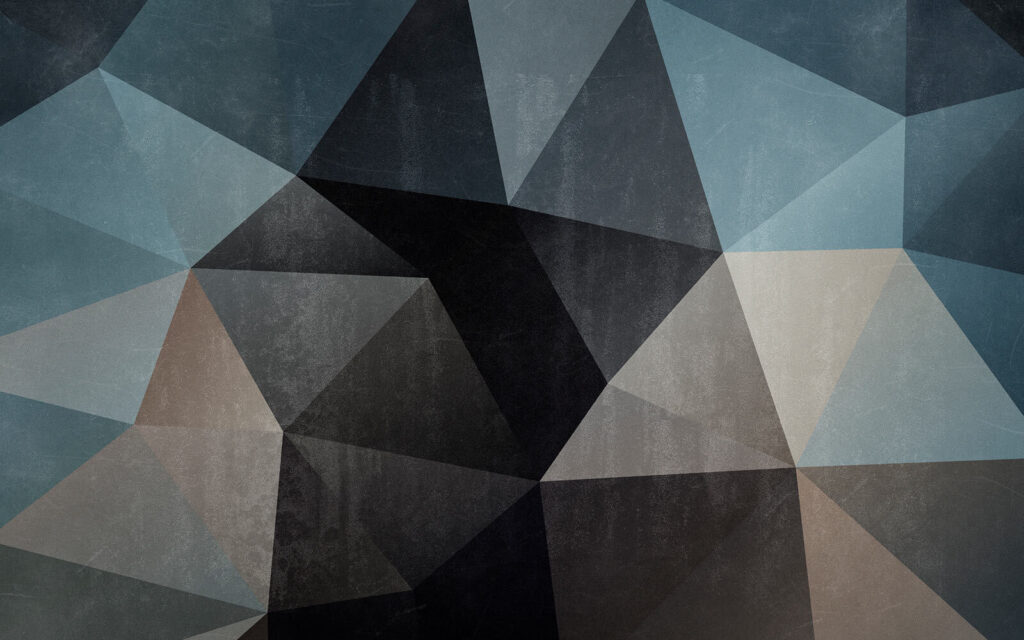 Wall murals Black and grey triangle pattern Wall murals Black and grey triangle pattern