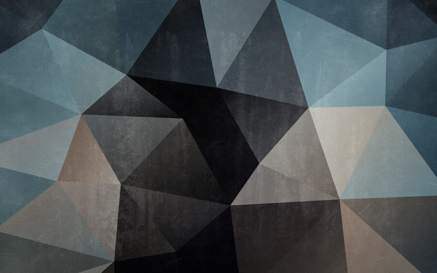 Wall murals Black and grey triangle pattern Wall murals Black and grey triangle pattern