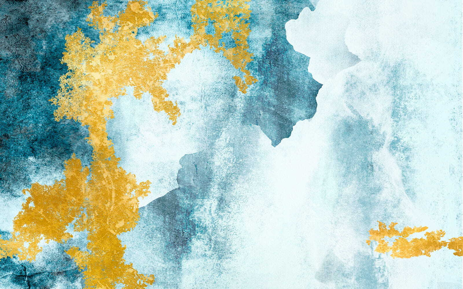 Blue and yellow paint