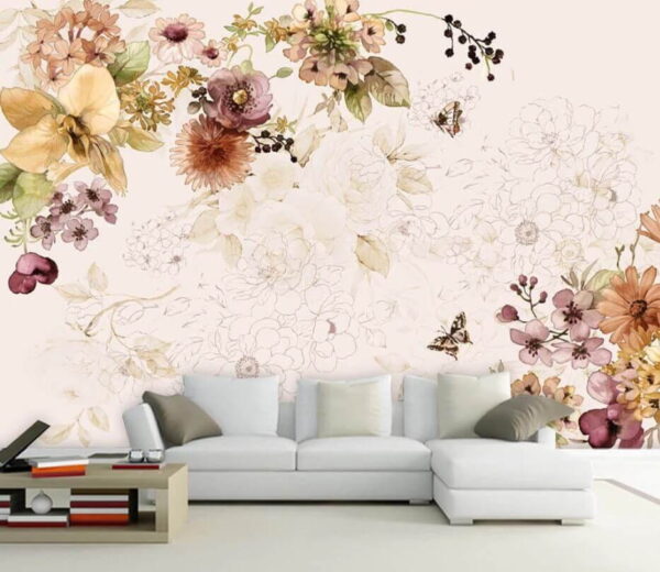 Фотошпалери Ніжне цвітіння в м'яких відтінках