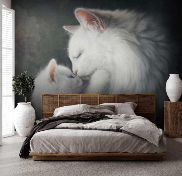 Поцілунки кота та кошеняти Поцілунки кота та кошеняти