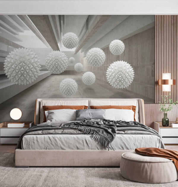 White balls in a room White balls in a room