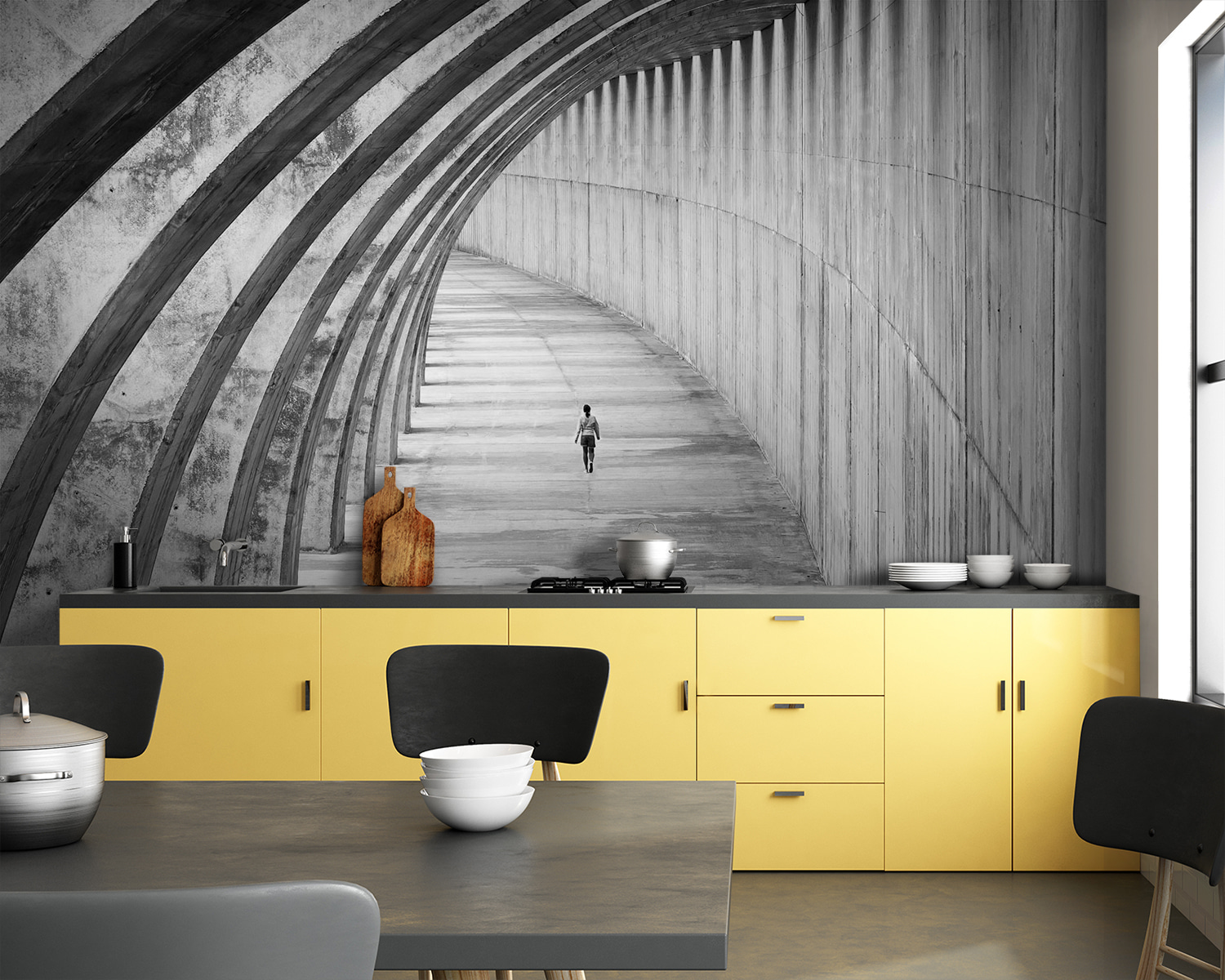 u34159pik83m - Людина біжить у тунелі - tegory