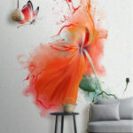 Фотошпалери Метелик на квітці