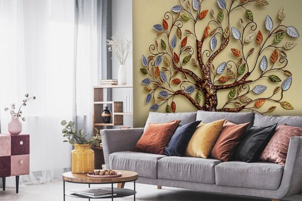 Wall murals Tree with colorful leaves on it Wall murals Tree with colorful leaves on it