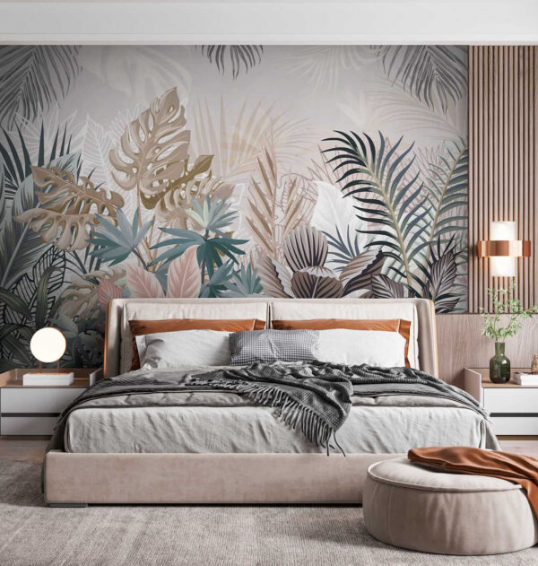 Group of plants with leaves Group of plants with leaves