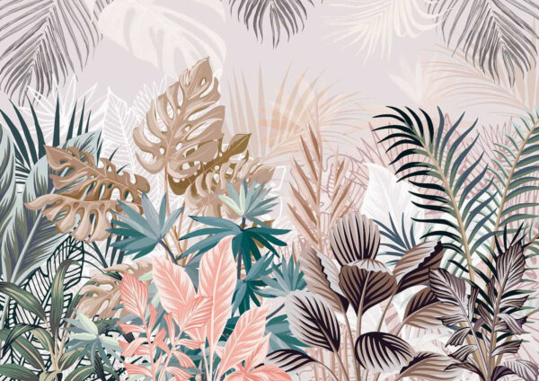 Group of plants with leaves Group of plants with leaves