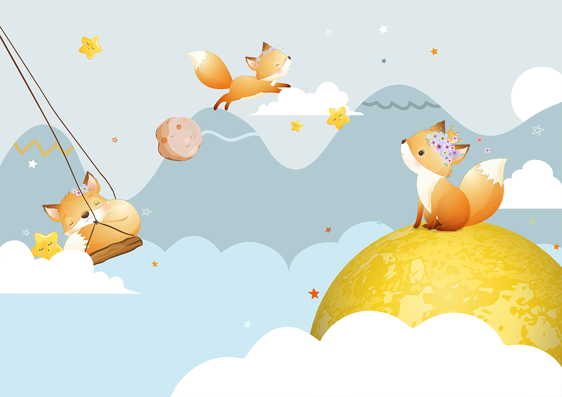 u30386p - Мультфільм про лисиць на місяці - tegory