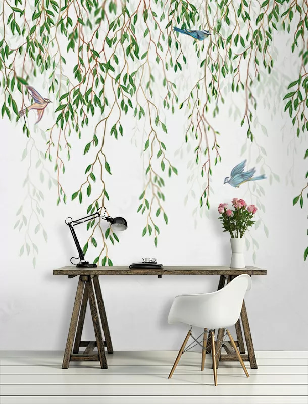 Birds on a tree branch