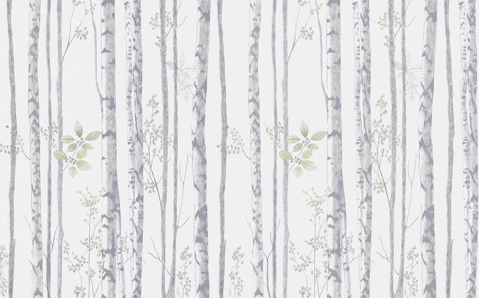 Wallpaper with trees and leaves