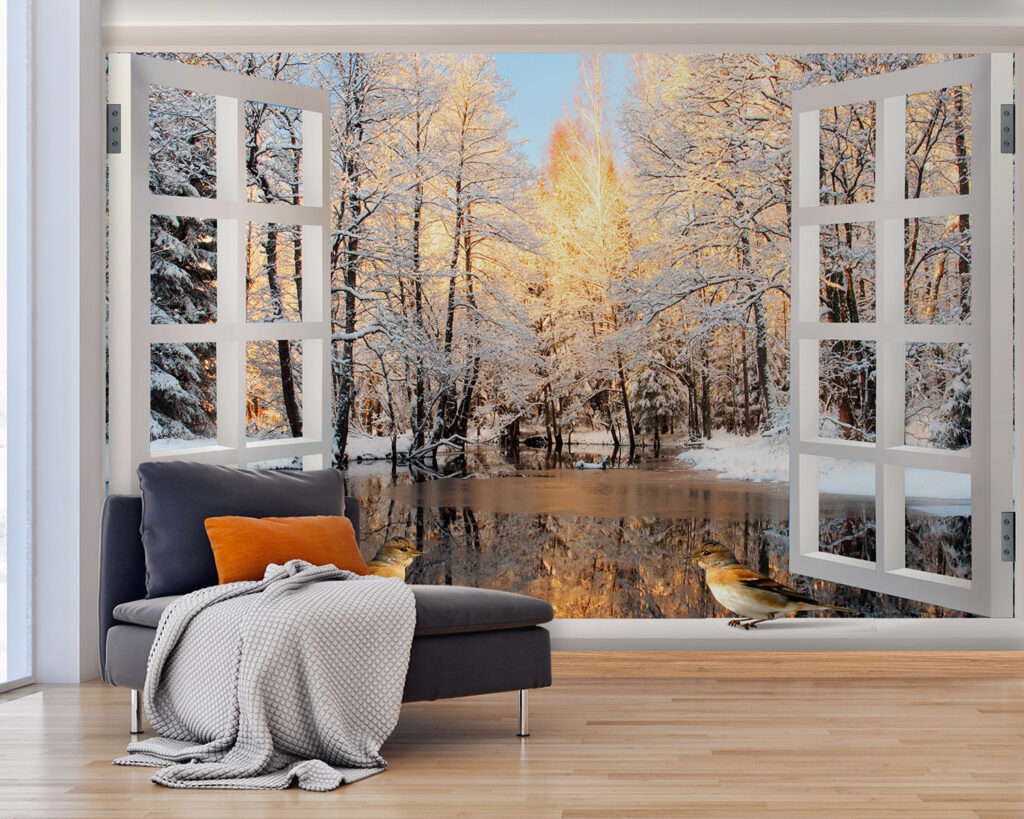 u25116pig25 1024x819 - Вікно з птахами, що дивляться на озеро - tegory