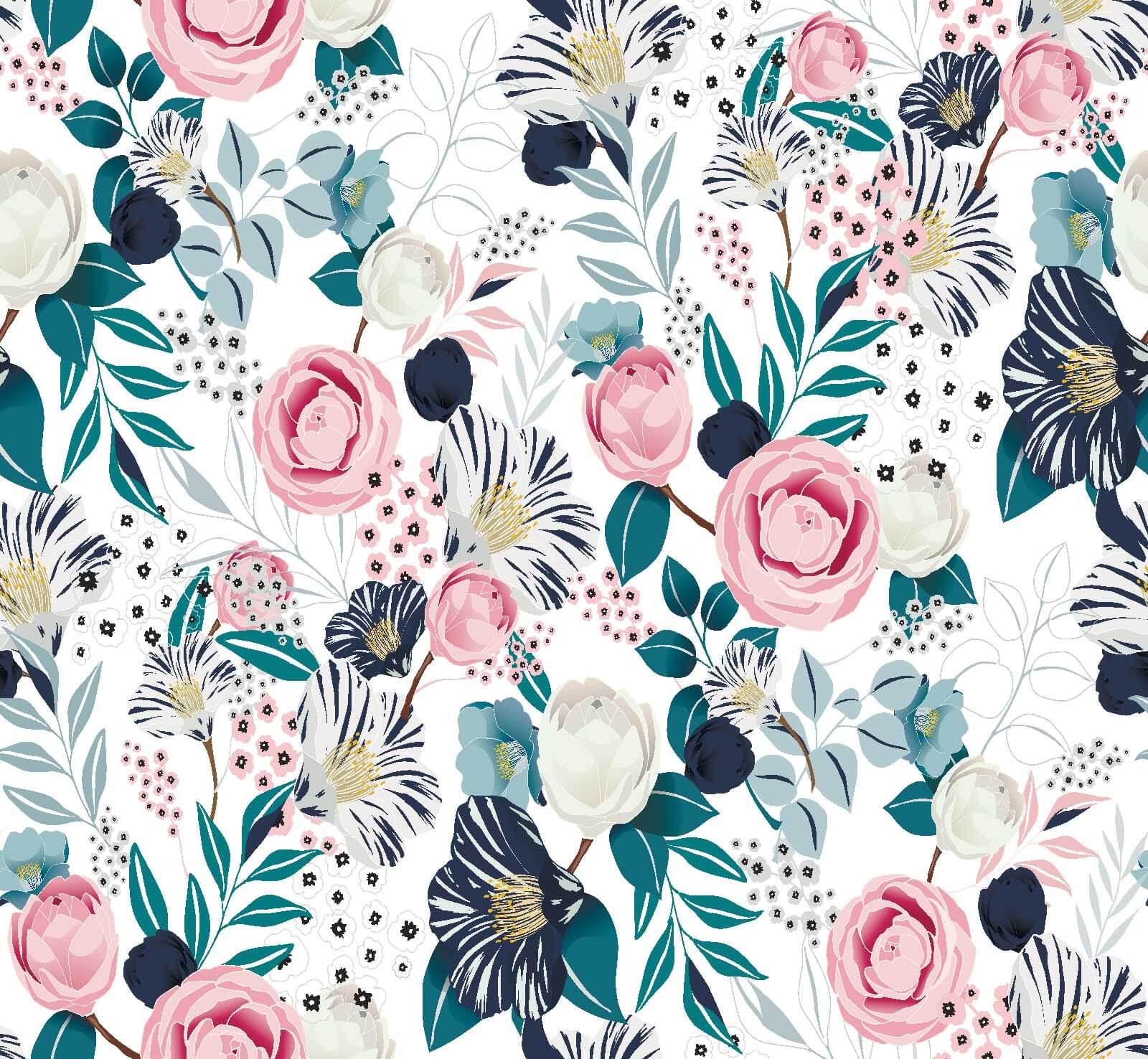 u21460p - Візерунок квітів і листя - tegory