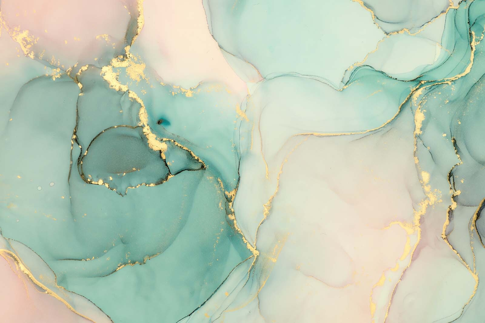Abstract fluid art in soft colors