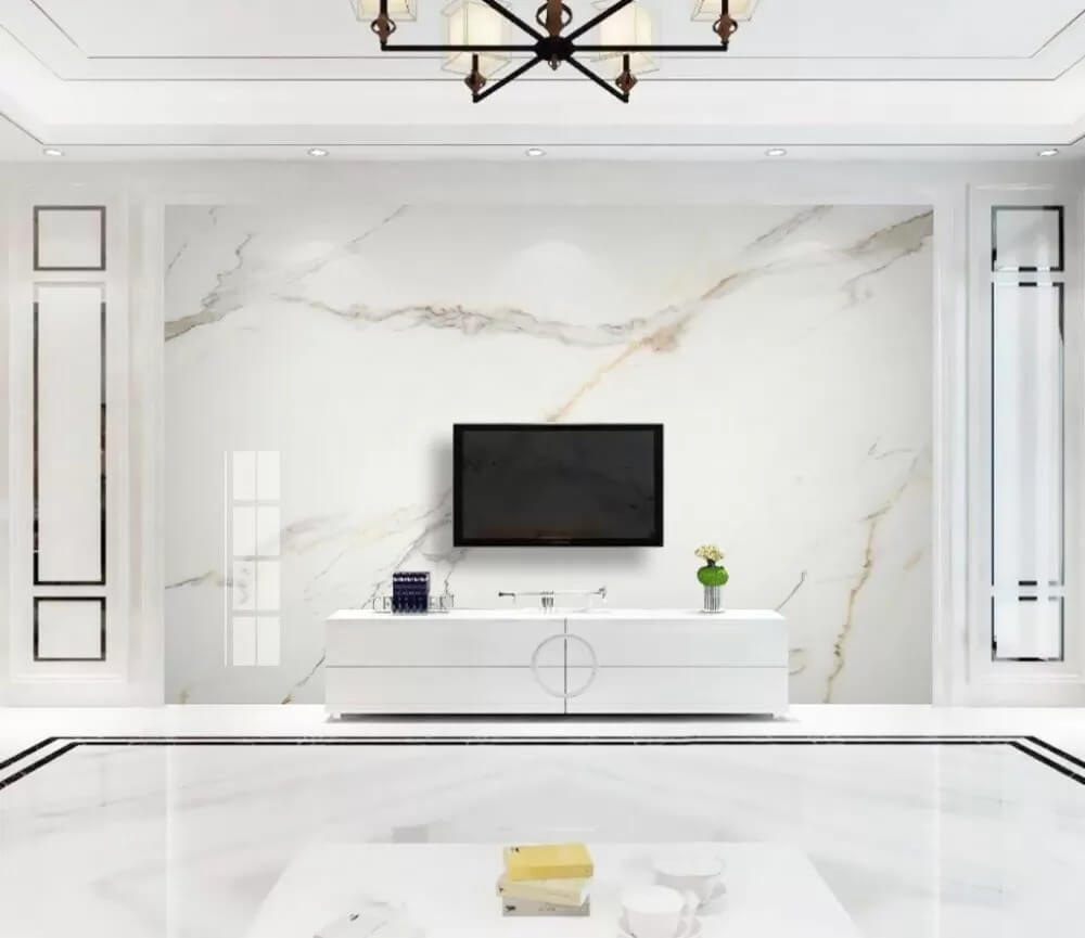 Elegant White Marble with Veins
