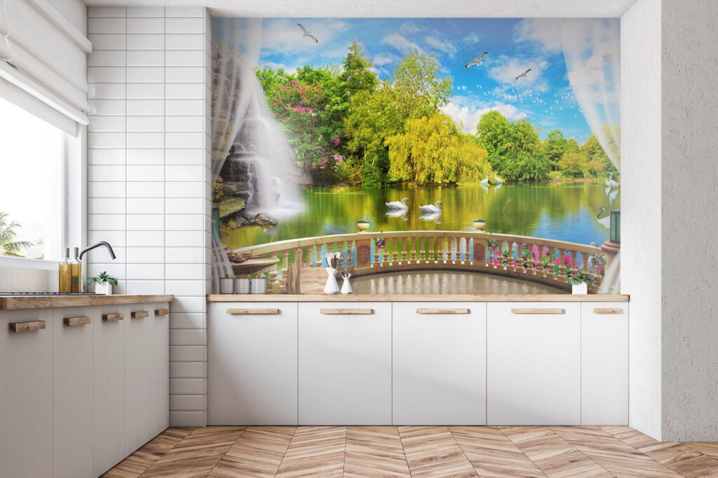 Вид на ставок з птахами та деревами u18753pik2 1024x683 - Вид на ставок з птахами та деревами - tegory