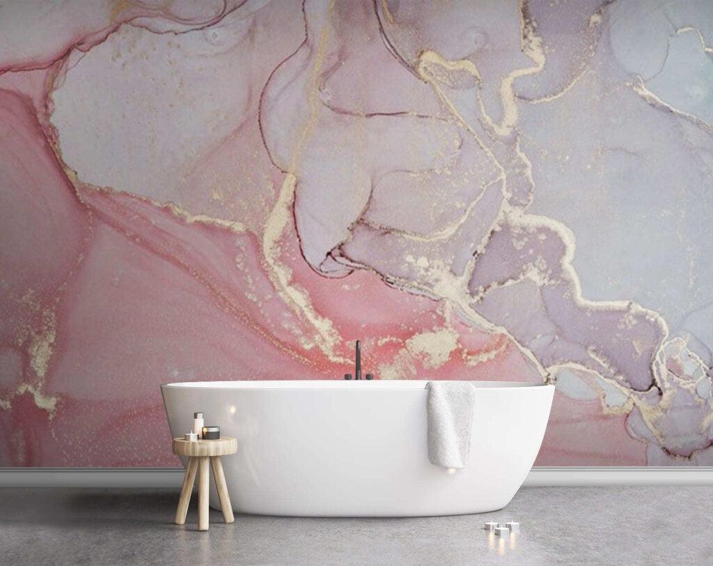 Ethereal pastel marble artistry unfolds