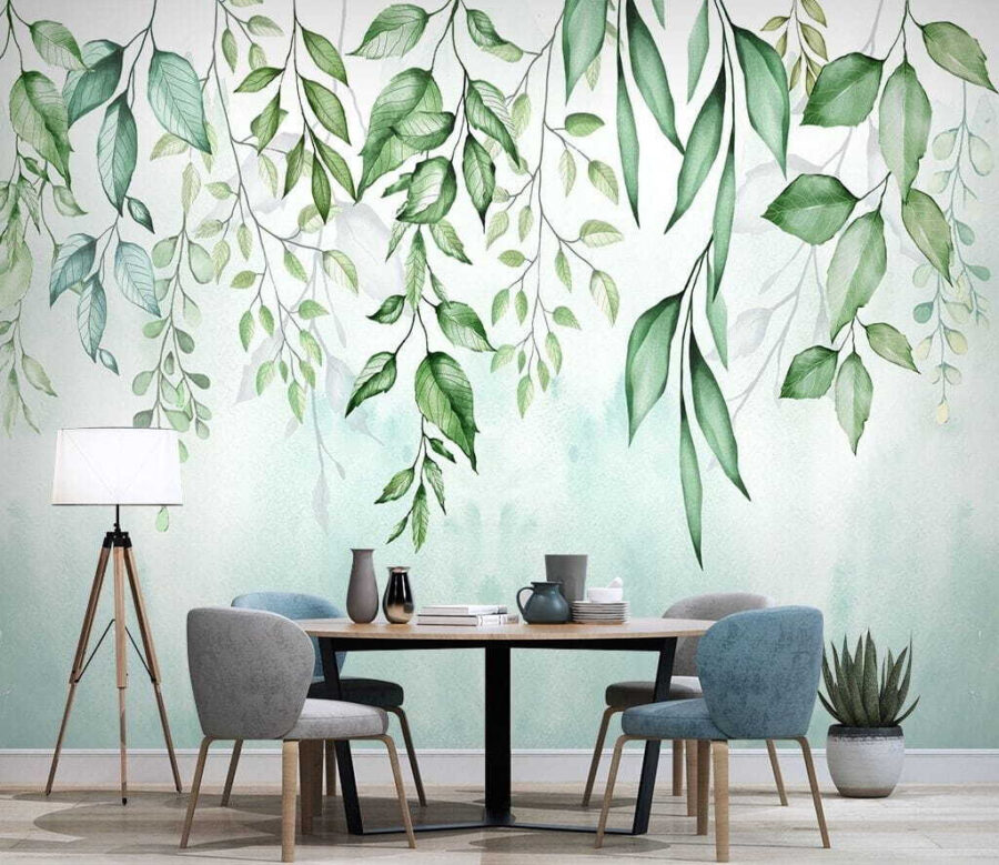 Watercolor painting of leaves Watercolor painting of leaves