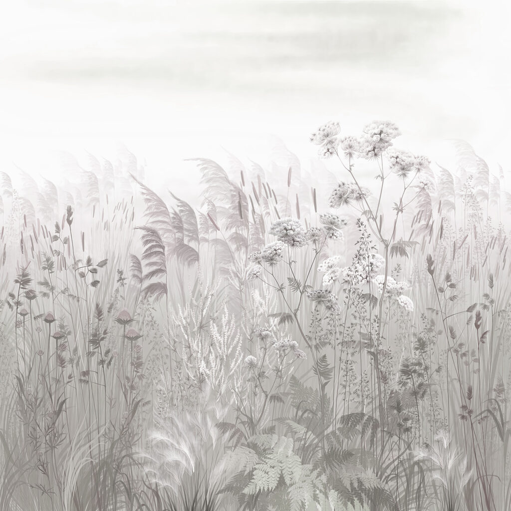 Field of grass and flowers