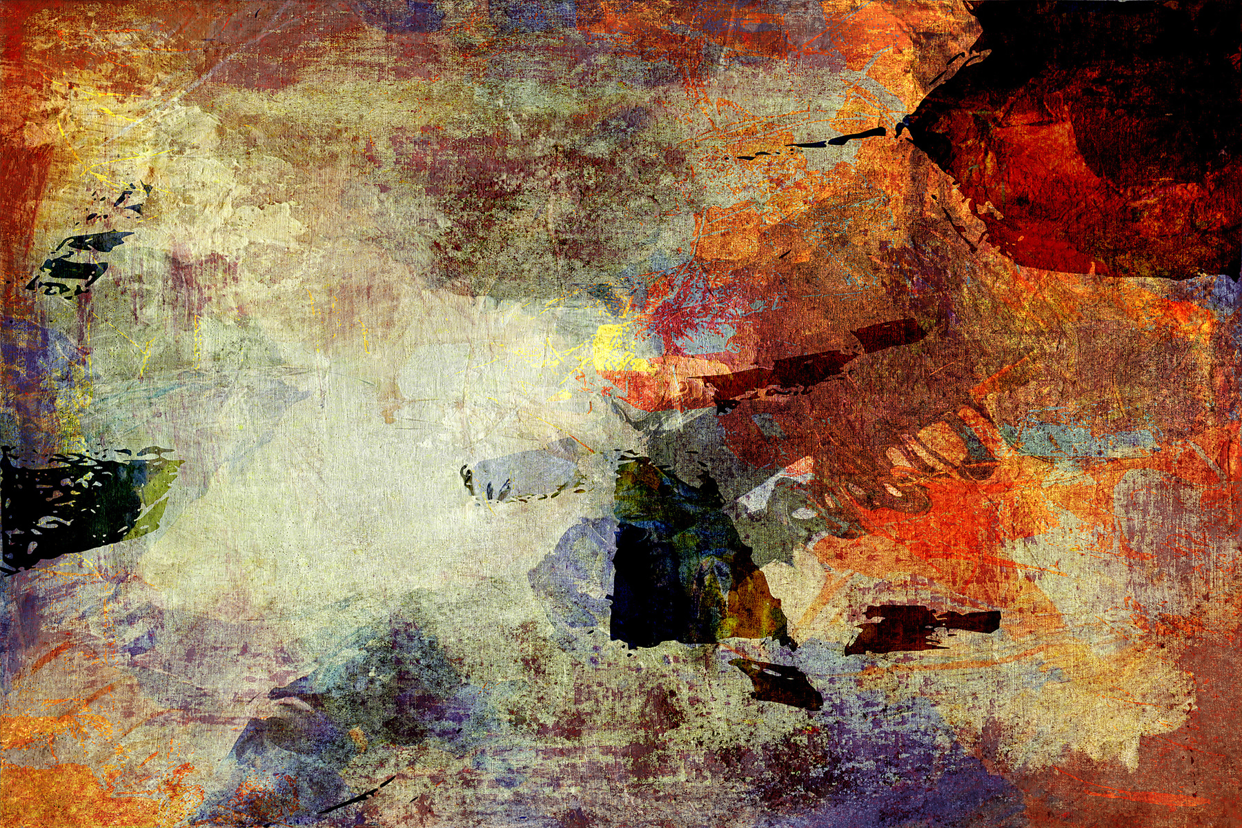 Vibrant abstract expression of emotions