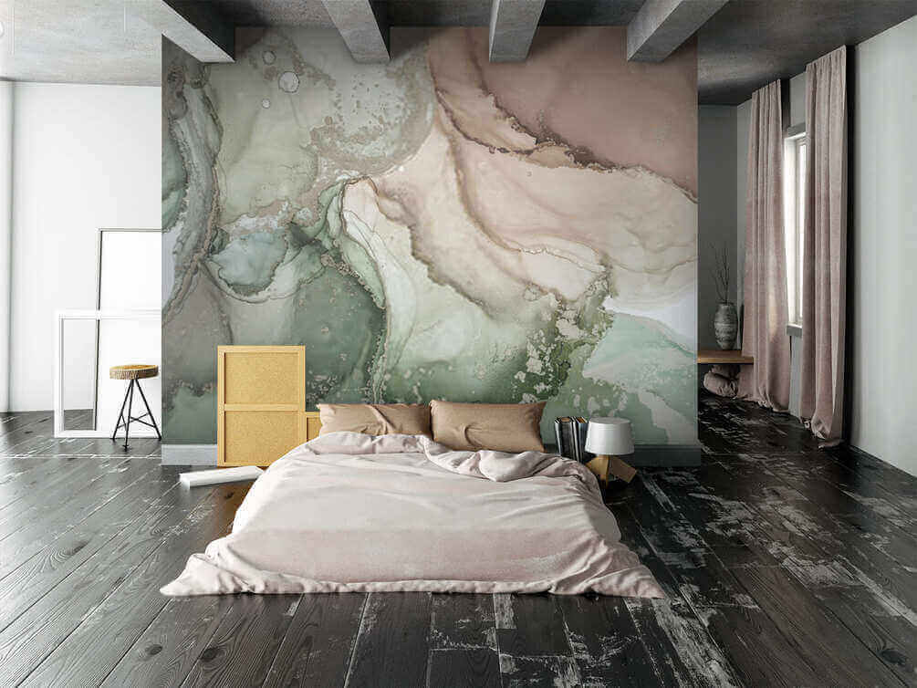 Flowing colors in soft textures