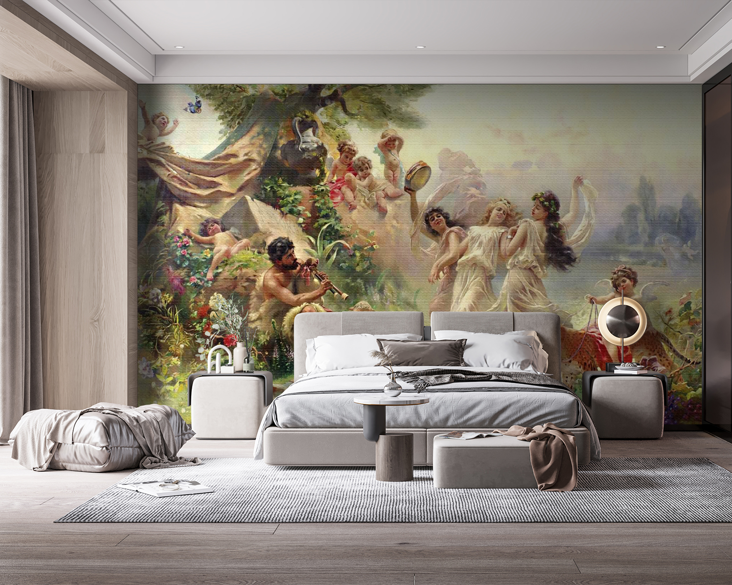 u15497pib114m - Картина із зображенням людей, що танцюють у лісі - tegory