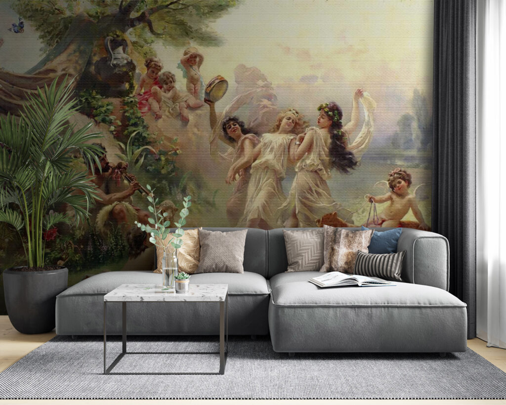 u15497pig53 1024x819 - Картина із зображенням людей, що танцюють у лісі - tegory