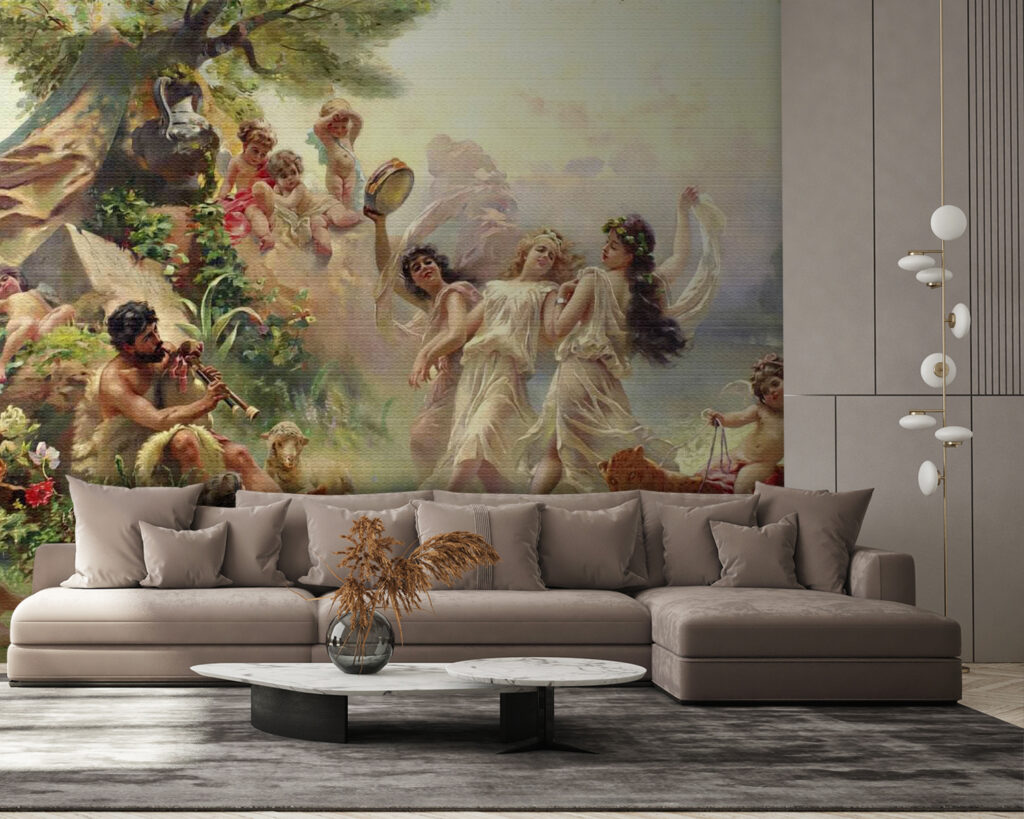 u15497pig58 1024x819 - Картина із зображенням людей, що танцюють у лісі - tegory