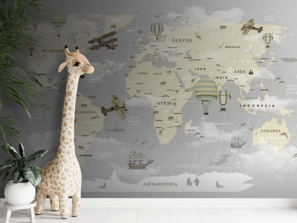 u23037pir2m 1024x768 - Карта світу з літаками та повітряними кулями - tegory