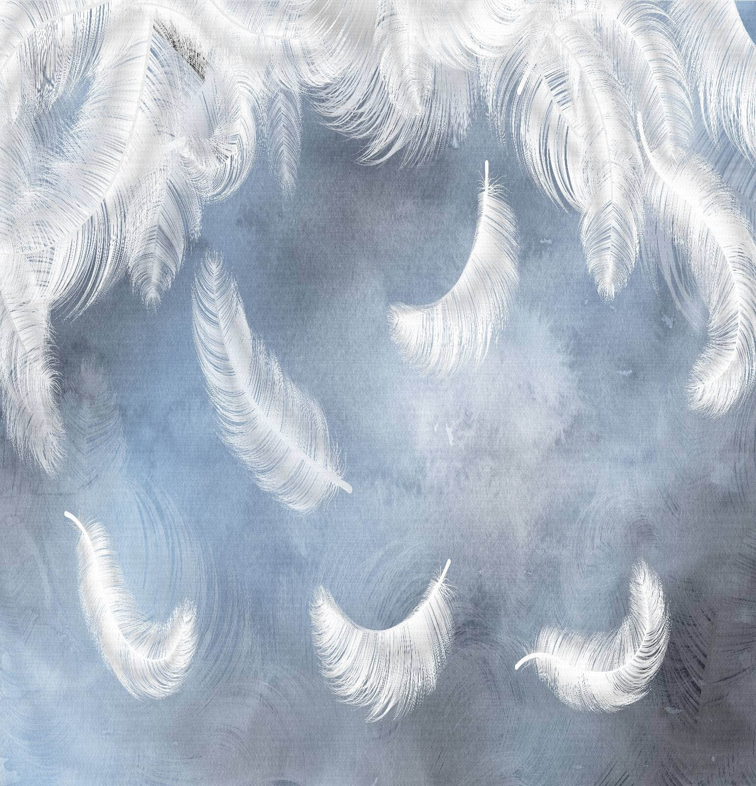 Біле пір'я на синьому тлі u23747p - Біле пір'я на синьому тлі - tegory