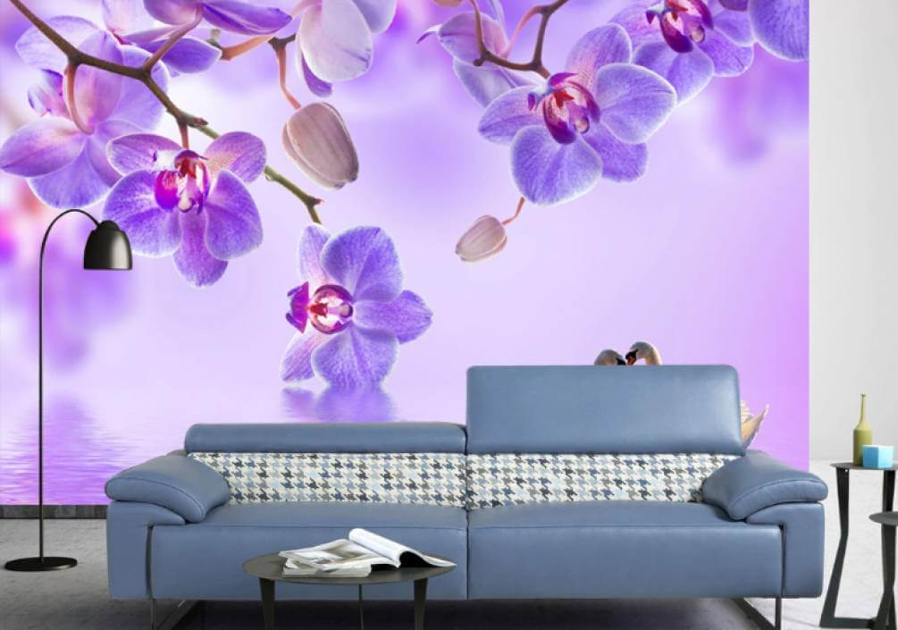 u29140pig1m - Два лебеді в озері з фіолетовими квітами - tegory