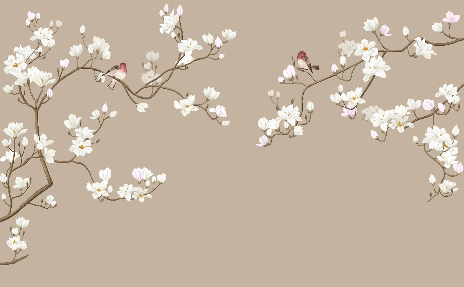 Couple of birds on a tree branch