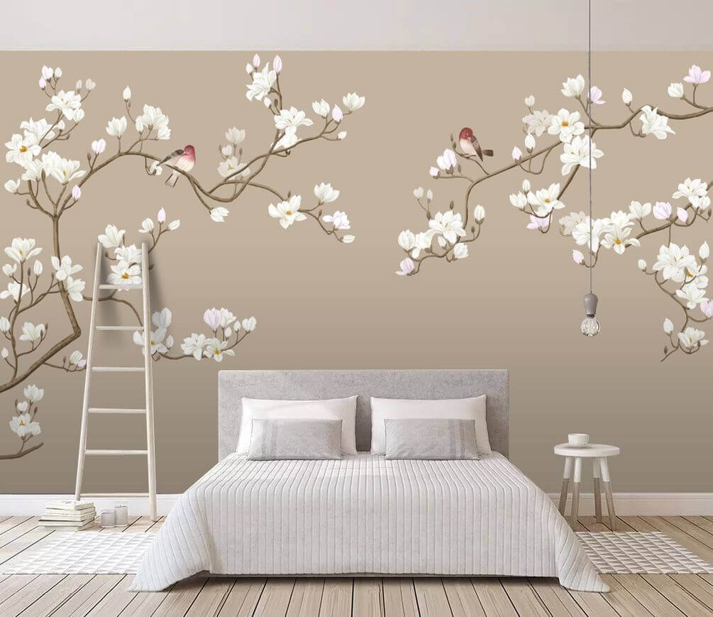 Couple of birds on a tree branch