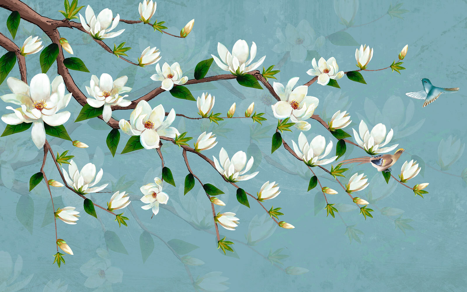 u31331p - Білі квіти на гілці - tegory