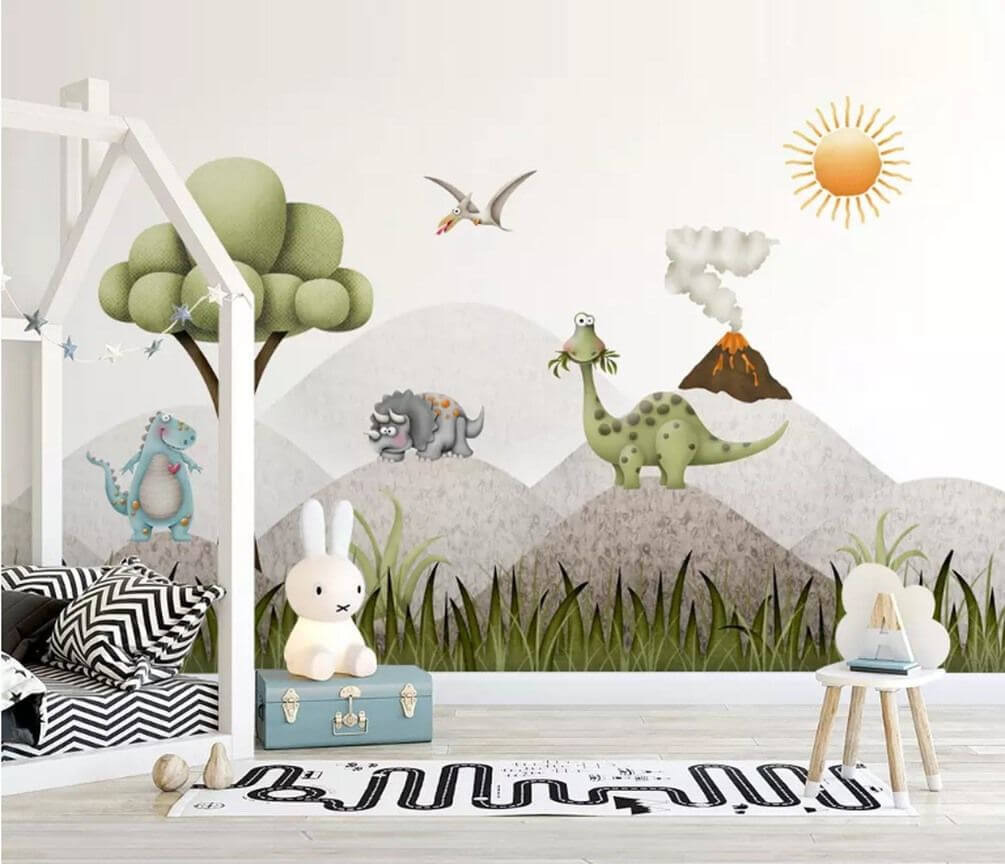 u31421pir1m - Мультяшні динозаври в ландшафті - tegory